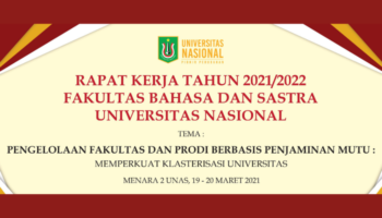 Rapat Kerja Fakultas Bahasa Dan Sastra Universitas Nasional Tahun 2021-2022