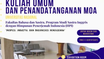 Kuliah Umum dan Penandatanganan MOA Program Studi Sastra Inggris dengan Himpunan Penerjemah Indonesia (HPI)