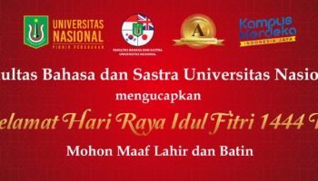 Fakultas Bahasa dan Sastra Mengucapkan: Selamat Hari Raya Idul Fitri 1444H