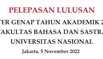 “Pelepasan Lulusan Fakultas Bahasa dan Sastra Semester Genap Tahun Akademik 2021/2022”