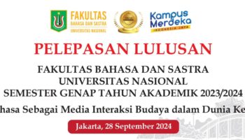 Bahasa Sebagai Media Interaksi Budaya dalam Dunia Kerja, FBS Gelar Yudisium TA Genap 2023/2024