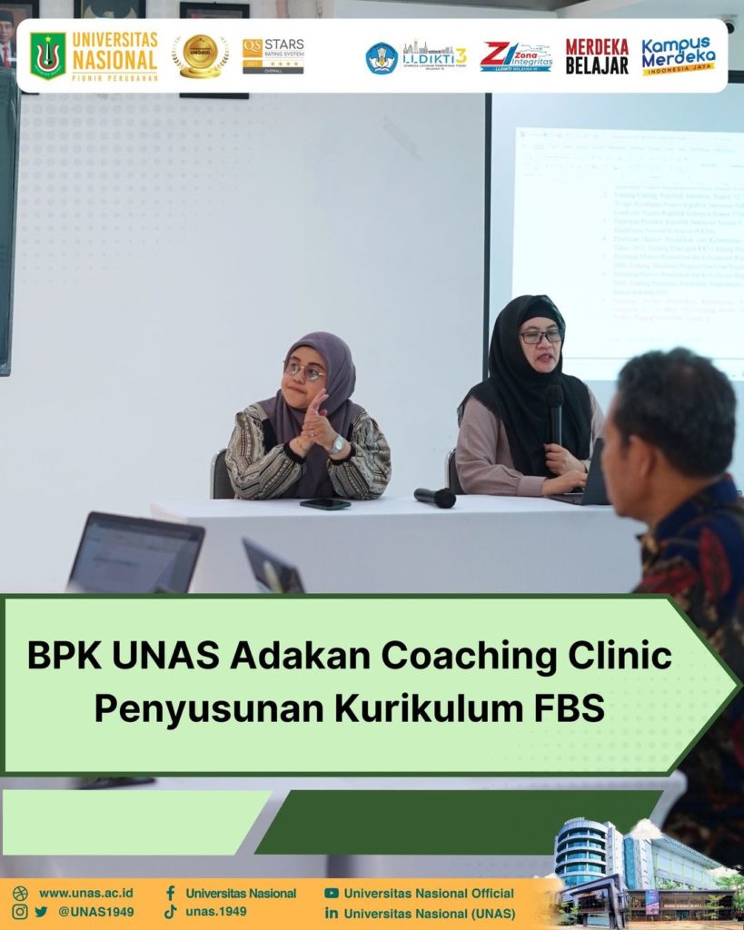 BPK UNAS adakan Coaching Clinic penyusunan Kurikulum FBS