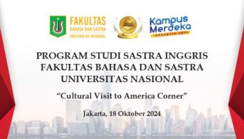 Cultural Visit to America Corner, Program Studi Sastra Inggris UNAS