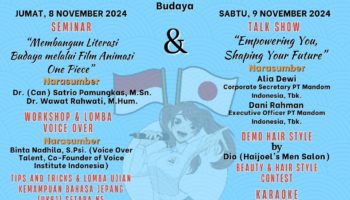 Pusat Pengkajian Jepang, Universitas Nasional & Program Studi Sastra Jepang Seminar dan Apresiasi Bahasa, Sastra dan Budaya “Impowering You, Shaping your Future”