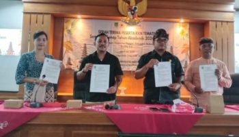 Serah Terima Mahasiswa KKNT & Riset Kolaboratif Universitas Nasional dan Universitas Ngurah Rai di Desa Kuwum