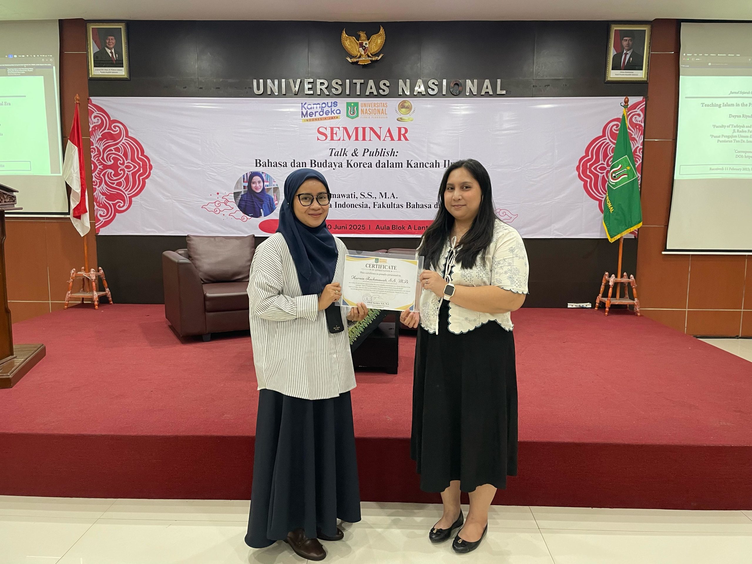 Seminar “Talk & Publish: Bahasa dan Budaya Korea dalam Kancah Ilmiah” Perkuat Wawasan Akademik Mahasiswa FBS UNAS
