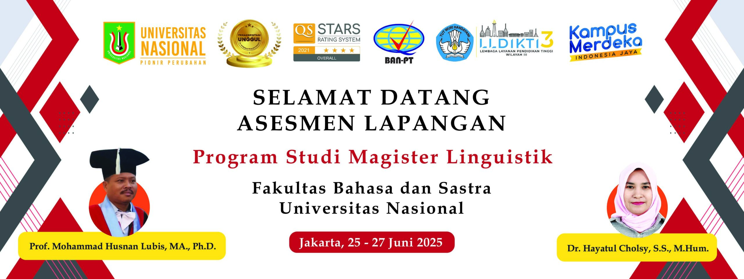 revisi spanduk akreditasi sastra 1,5x4m - 25-27 juni 25