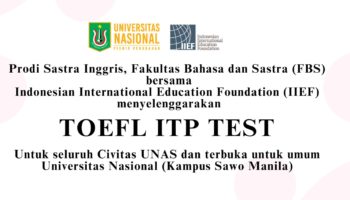 TOEFL ITP Test di Universitas Nasional