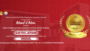 Rektor & Segenap Sivitas Akademika Universitas NasionalmengucapkanSelamat & Sukses