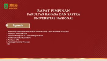 Rapat Pimpinan Fakultas Bahasa dan Sastra Universitas Nasional