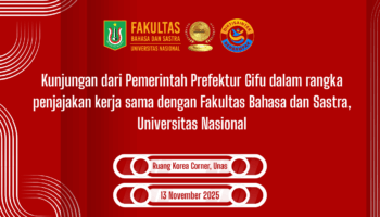 Kunjungan Pemerintah Prefektur Gifu ke Fakultas Bahasa dan Sastra Universitas Nasional