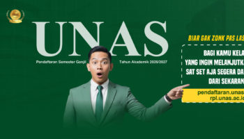 Bagi kamu kelas 3 yang ingin melanjutkan kuliah, sat set aja segera daftar UNAS dari sekarang PMB Pendaftaran Semester Ganjil Tahun Akademik 2026/2027