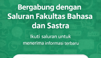 Saluran Fakultas Bahasa dan Sastra di WhatsApp