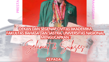 Prestasi Mahasiswa Fakultas Bahasa dan Sastra Universitas Nasional