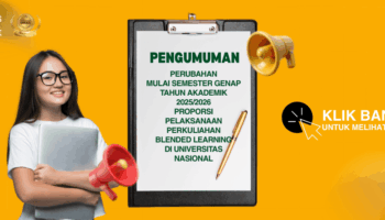 Perubahan Proporsi Perkuliahan Blended Learning Mulai Semester Genap Tahun Akademik 2025/2026