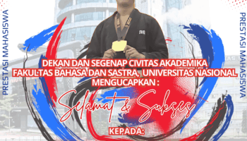Mahasiswa Sastra Inggris FBS UNAS Raih Medali Emas pada International Copa Da Indonesia Jiu-Jitsu Championship 2026