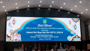 FBS UNAS Turut Hadir dalam Kegiatan Halal Bihalal Universitas Nasional 1447 H / 2026 M