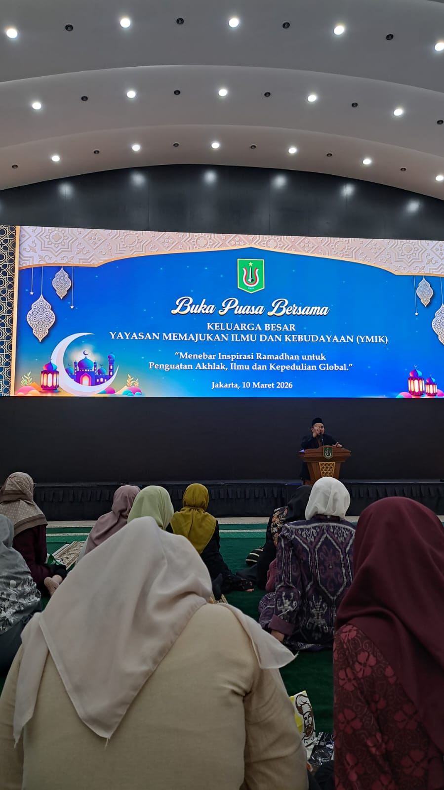 FBS UNAS Hadiri Buka Puasa Bersama Yayasan Memajukan Ilmu dan Kebudayaan (YMIK) di Auditorium Unas