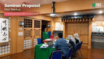 Seminar Proposal Hari Kedua Prodi Bahasa Korea UNAS TA 2025/2026