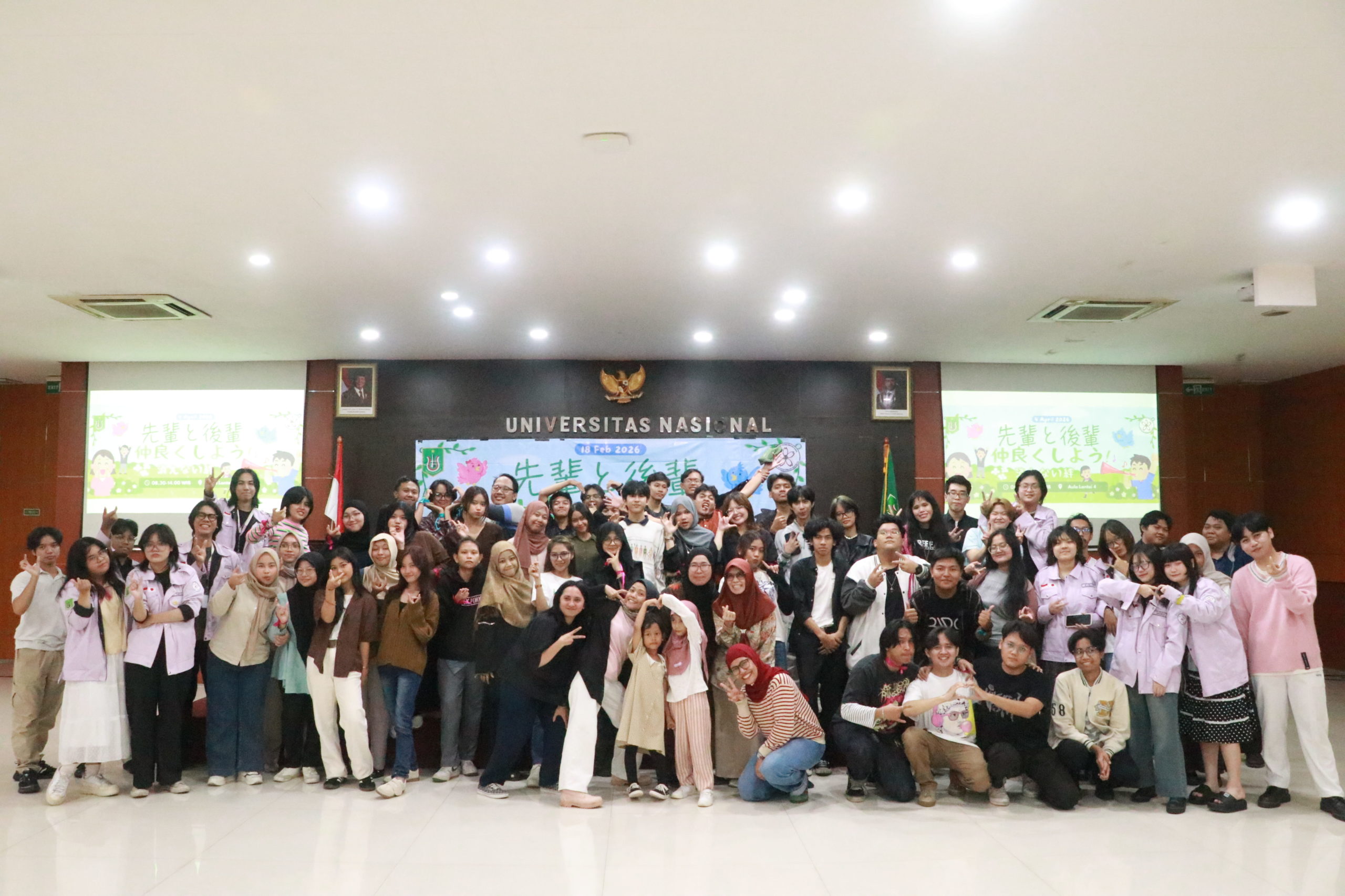 Perkuat Relasi Akademik Mahasiswa, Prodi Sastra Jepang UNAS dan HIMABAJA Gelar Kegiatan Kebersamaan Senpai–Kohai