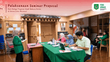 Pelaksanaan Seminar Proposal Hari Ketiga Program Studi Bahasa Korea di Universitas Nasional