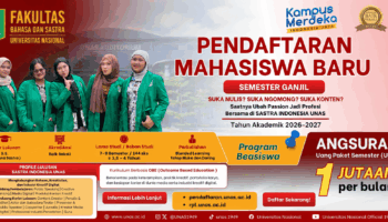 🎓✨ SUKA NULIS? SUKA NGOMONG? SUKA NGONTEN?Saatnya ubah passion jadi masa depan bersama Program Studi Sastra Indonesia Universitas Nasional!