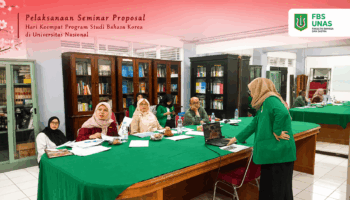 Seminar Proposal Hari Keempat sebagai Upaya Peningkatan Mutu Penelitian Mahasiswa Prodi Bahasa Korea UNAS