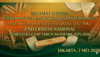 Rapat Evaluasi Perkuliahan & Persiapan UTS Mata Kuliah Bahasa Indonesia (MKU)