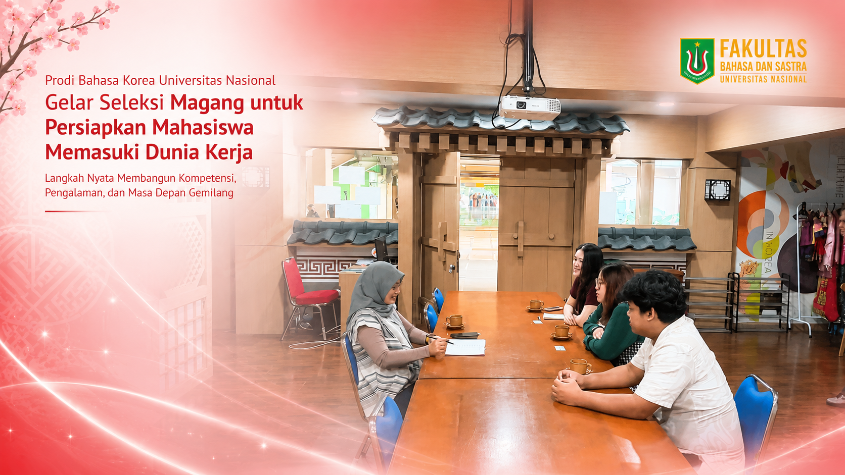 Prodi Bahasa Korea Universitas Nasional Gelar Seleksi Magang untuk Persiapkan Mahasiswa Memasuki Dunia Kerja