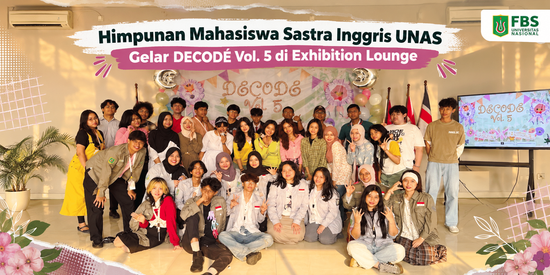 Himpunan Mahasiswa Sastra Inggris UNAS Gelar DECODÉ Vol. 5 di Exhibition Lounge